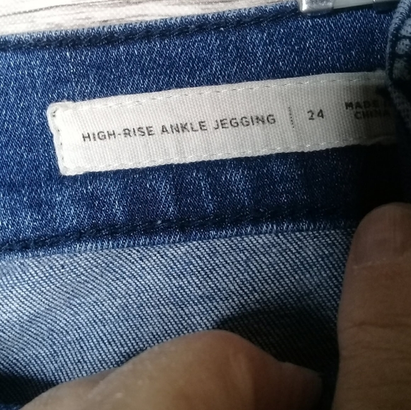 PacSun Jeggings High Rise Ankle Super Power Stretch Distressed Raw Hem Sz 24 - Picture 9 of 9